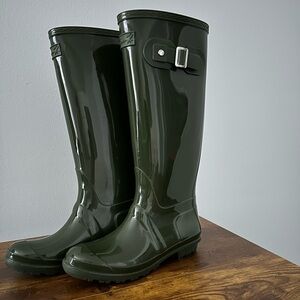 Seven7 Women’s Tall Green Rain Boots